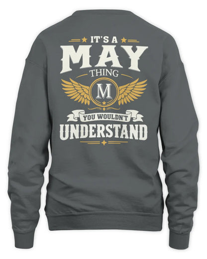 MAY KT06-M008 It’s a [NAME] Thing – You Wouldn’t Understand | Personalized Vintage T-Shirt - Unisex Sweatshirt - Charcoal