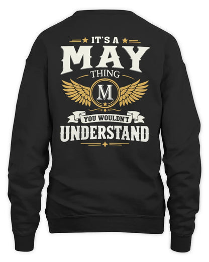 MAY KT06-M008 It’s a [NAME] Thing – You Wouldn’t Understand | Personalized Vintage T-Shirt - Unisex Sweatshirt - Black
