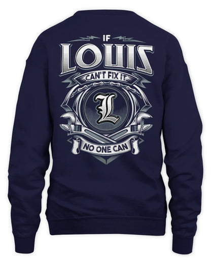LOUIS AP81-K4-626 - Personalized Ahmed Quote Apparel “If Ahmed Can't Fix It, No One Can” - Unisex Sweatshirt - Navy