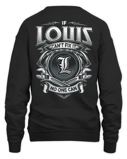 LOUIS AP81-K4-626 - Personalized Ahmed Quote Apparel “If Ahmed Can't Fix It, No One Can” - Unisex Sweatshirt - Black