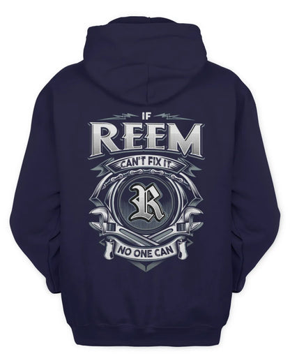 REEM AP81-K4-626 - Personalized Ahmed Quote Apparel “If Ahmed Can't Fix It, No One Can” - Unisex Hoodie - Navy