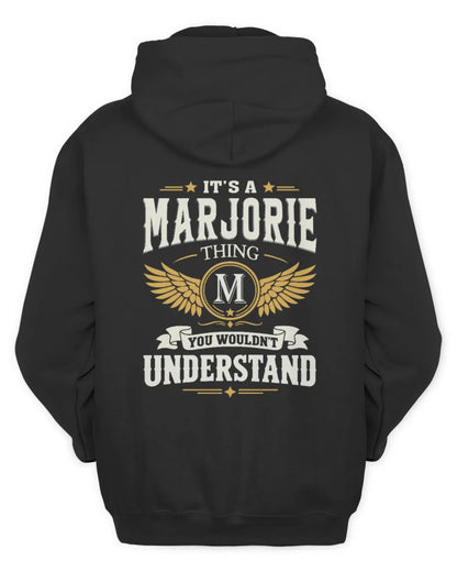 MARJORIE KT06-M008 It’s a [NAME] Thing – You Wouldn’t Understand | Personalized Vintage T-Shirt - Unisex Hoodie - Black