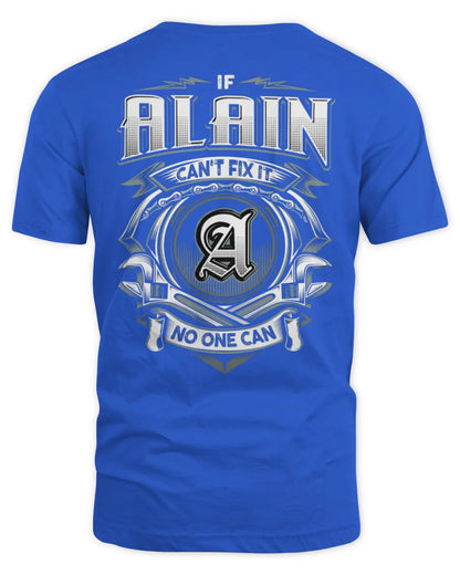 ALAIN AP81-K4-626 - Personalized Ahmed Quote Apparel “If Ahmed Can't Fix It, No One Can” - Unisex Standard T-Shirt - Royal