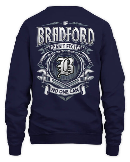 BRADFORD AP81-K4-626 - Personalized Ahmed Quote Apparel “If Ahmed Can't Fix It, No One Can” - Unisex Sweatshirt - Navy