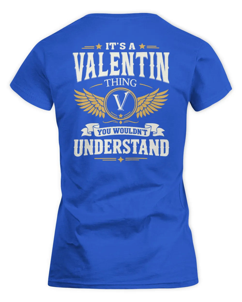 VALENTIN KT06-M008 It’s a [NAME] Thing – You Wouldn’t Understand | Personalized Vintage T-Shirt - Women's Standard T-Shirt - Royal