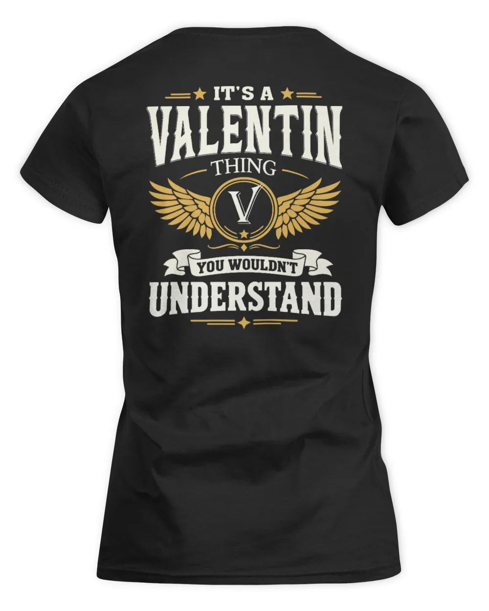 VALENTIN KT06-M008 It’s a [NAME] Thing – You Wouldn’t Understand | Personalized Vintage T-Shirt - Women's Standard T-Shirt - Black