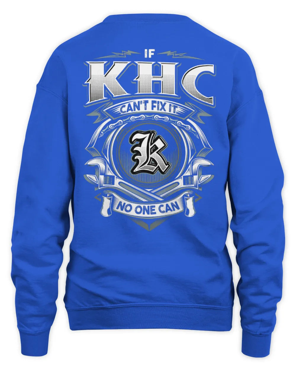 KHC AP81-K4-626 - Personalized Ahmed Quote Apparel “If Ahmed Can't Fix It, No One Can” - Unisex Sweatshirt - Royal