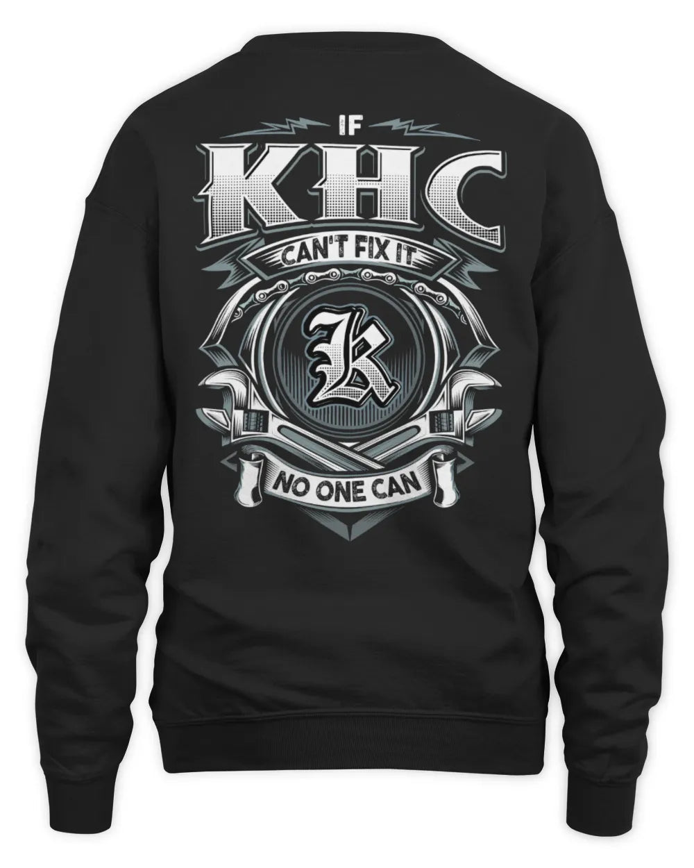 KHC AP81-K4-626 - Personalized Ahmed Quote Apparel “If Ahmed Can't Fix It, No One Can” - Unisex Sweatshirt - Black