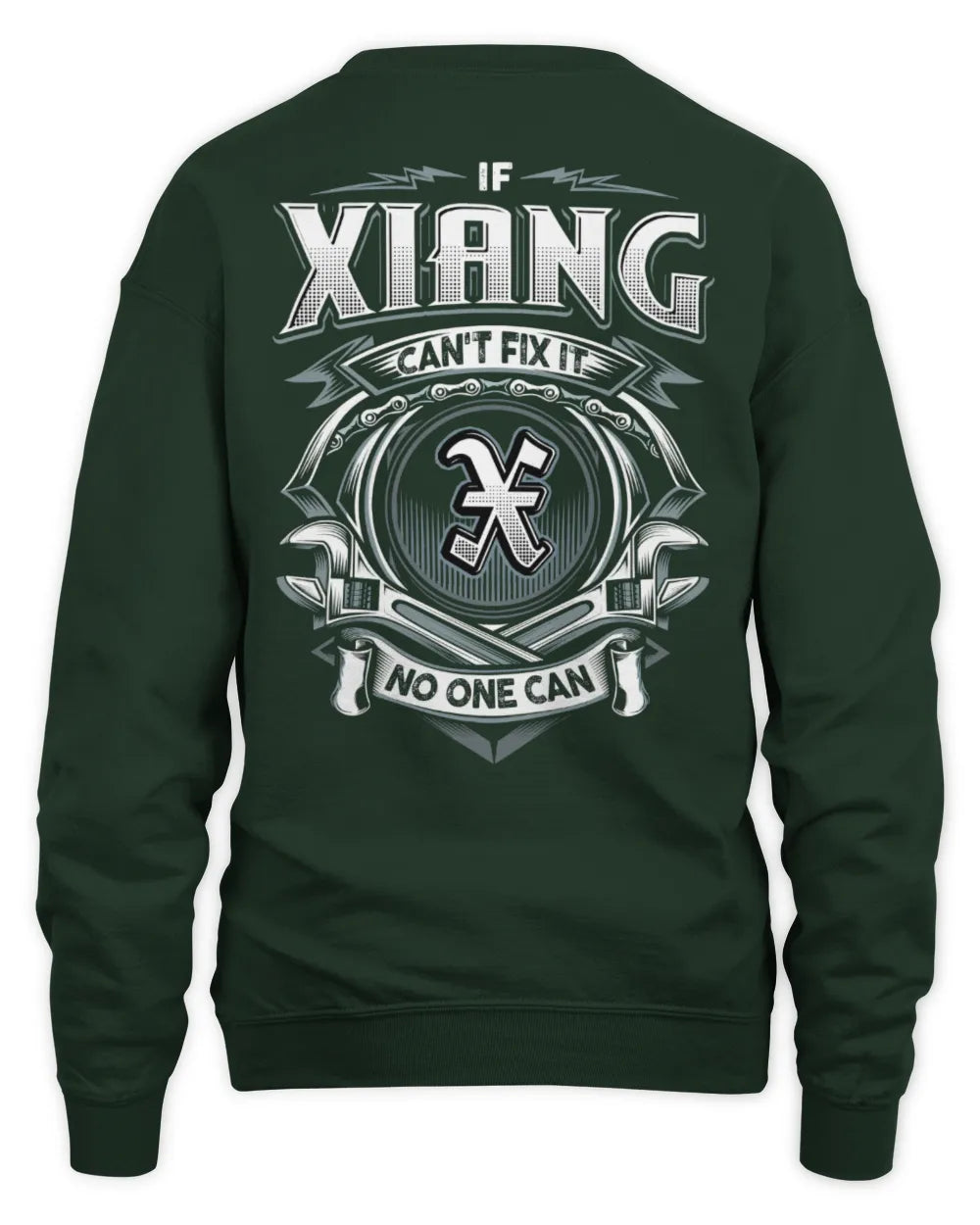 XIANG AP81-K4-626 - Personalized Ahmed Quote Apparel “If Ahmed Can't Fix It, No One Can” - Unisex Sweatshirt - Forest Green