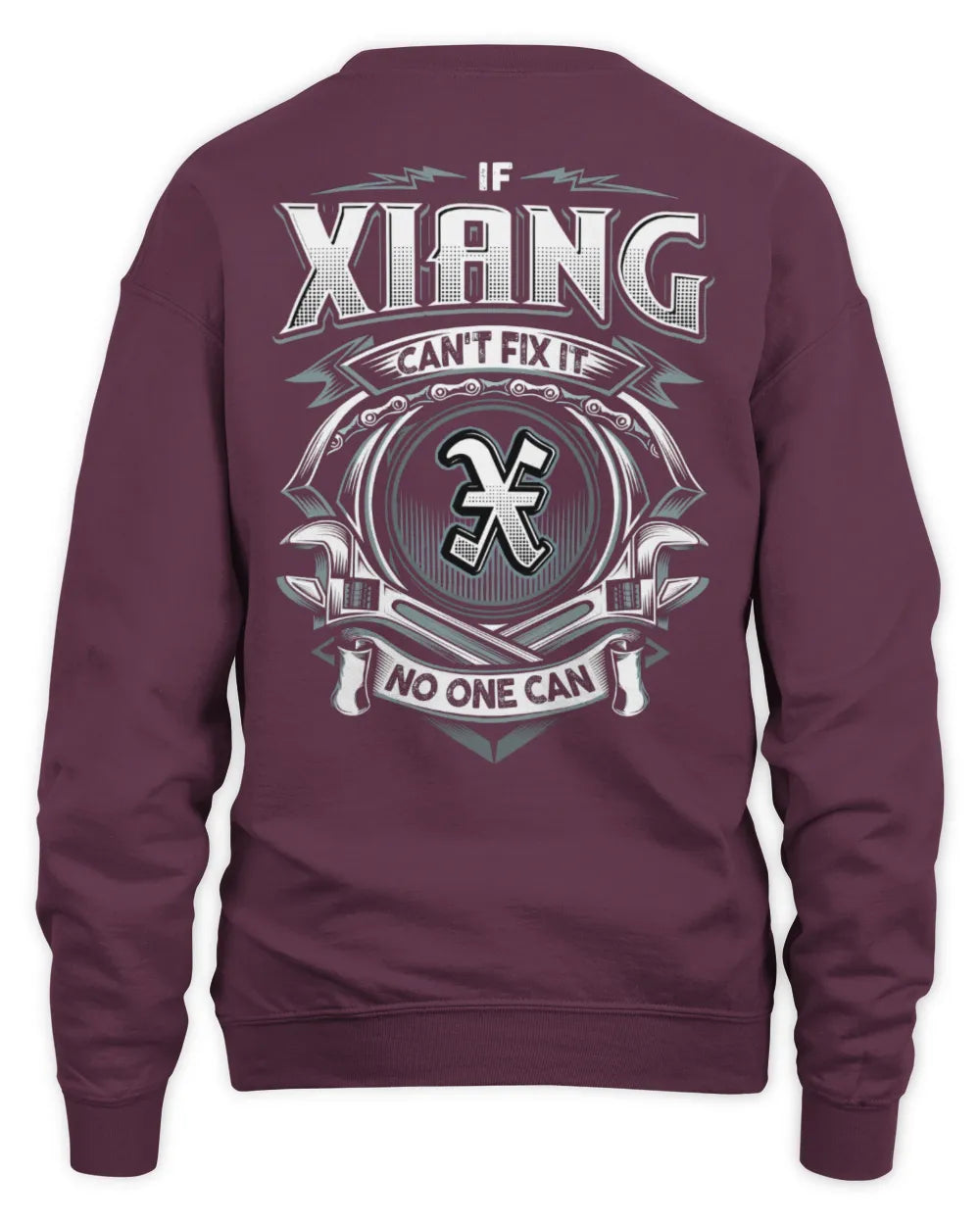XIANG AP81-K4-626 - Personalized Ahmed Quote Apparel “If Ahmed Can't Fix It, No One Can” - Unisex Sweatshirt - Maroon