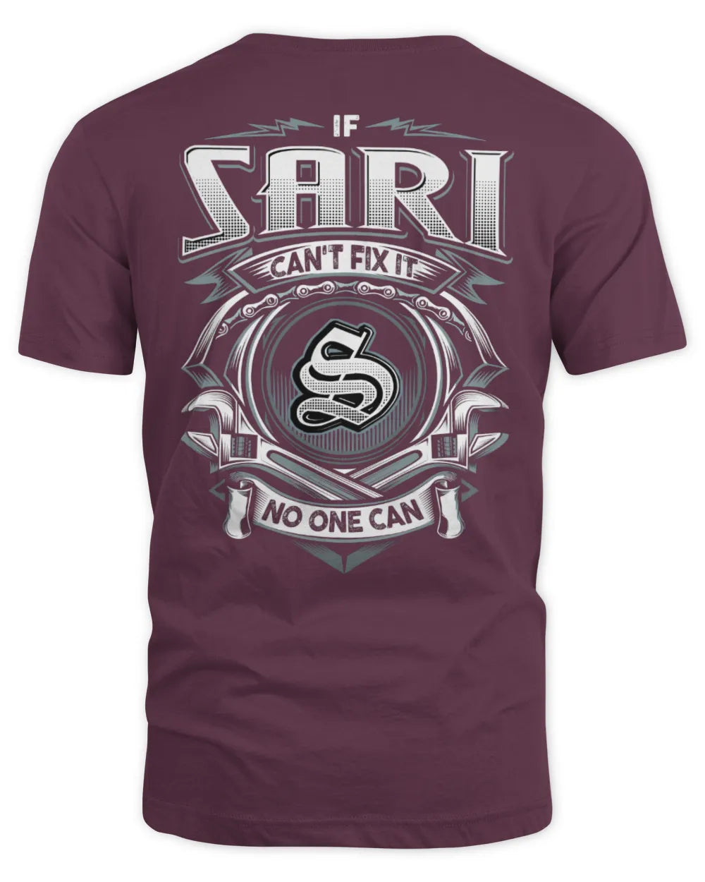 SARI AP81-K4-626 - Personalized Ahmed Quote Apparel “If Ahmed Can't Fix It, No One Can” - Unisex Standard T-Shirt - Maroon