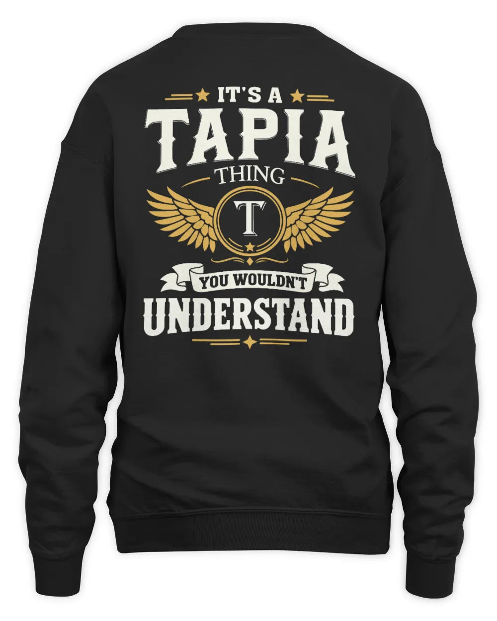 TAPIA KT06-M008 It’s a [NAME] Thing – You Wouldn’t Understand | Personalized Vintage T-Shirt - Unisex Sweatshirt - Black
