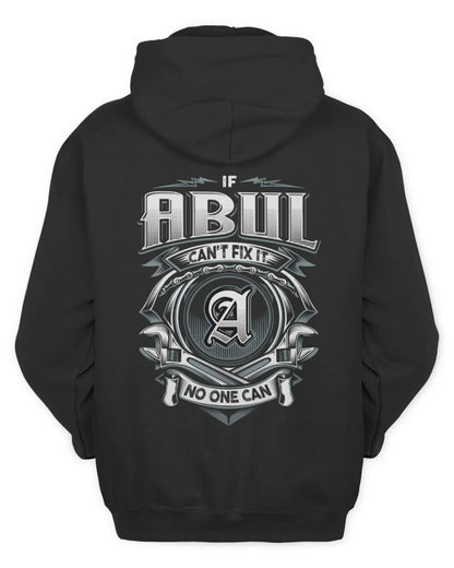 ABUL AP81-K4-626 - Personalized Ahmed Quote Apparel “If Ahmed Can't Fix It, No One Can” - Unisex Hoodie - Black