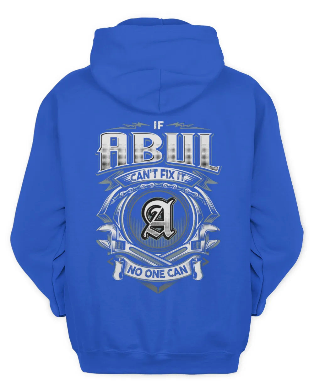 ABUL AP81-K4-626 - Personalized Ahmed Quote Apparel “If Ahmed Can't Fix It, No One Can” - Unisex Hoodie - Royal