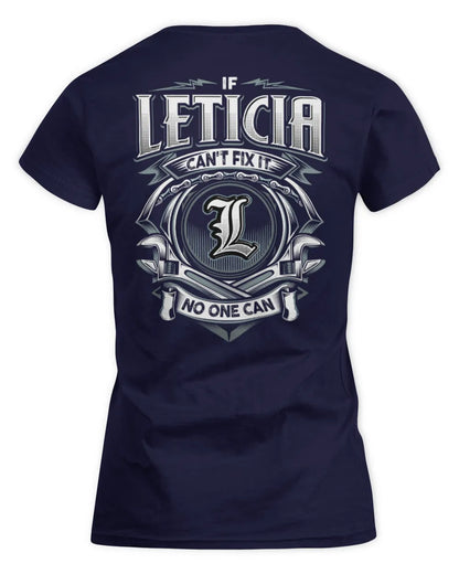 LETICIA AP81-K4-626 - Personalized Ahmed Quote Apparel “If Ahmed Can't Fix It, No One Can” - Women's Standard T-Shirt - Navy