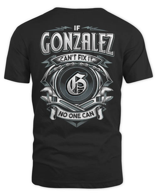 GONZALEZ AP81-K4-626 - Personalized Ahmed Quote Apparel “If Ahmed Can't Fix It, No One Can” - Unisex Standard T-Shirt - Black