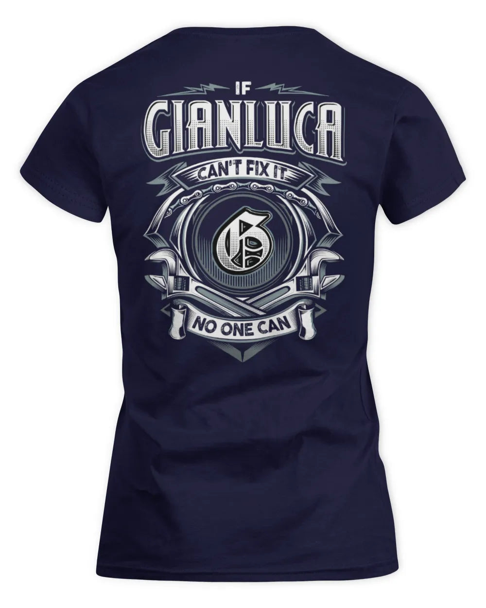 GIANLUCA AP81-K4-626 - Personalized Ahmed Quote Apparel “If Ahmed Can't Fix It, No One Can” - Women's Standard T-Shirt - Navy