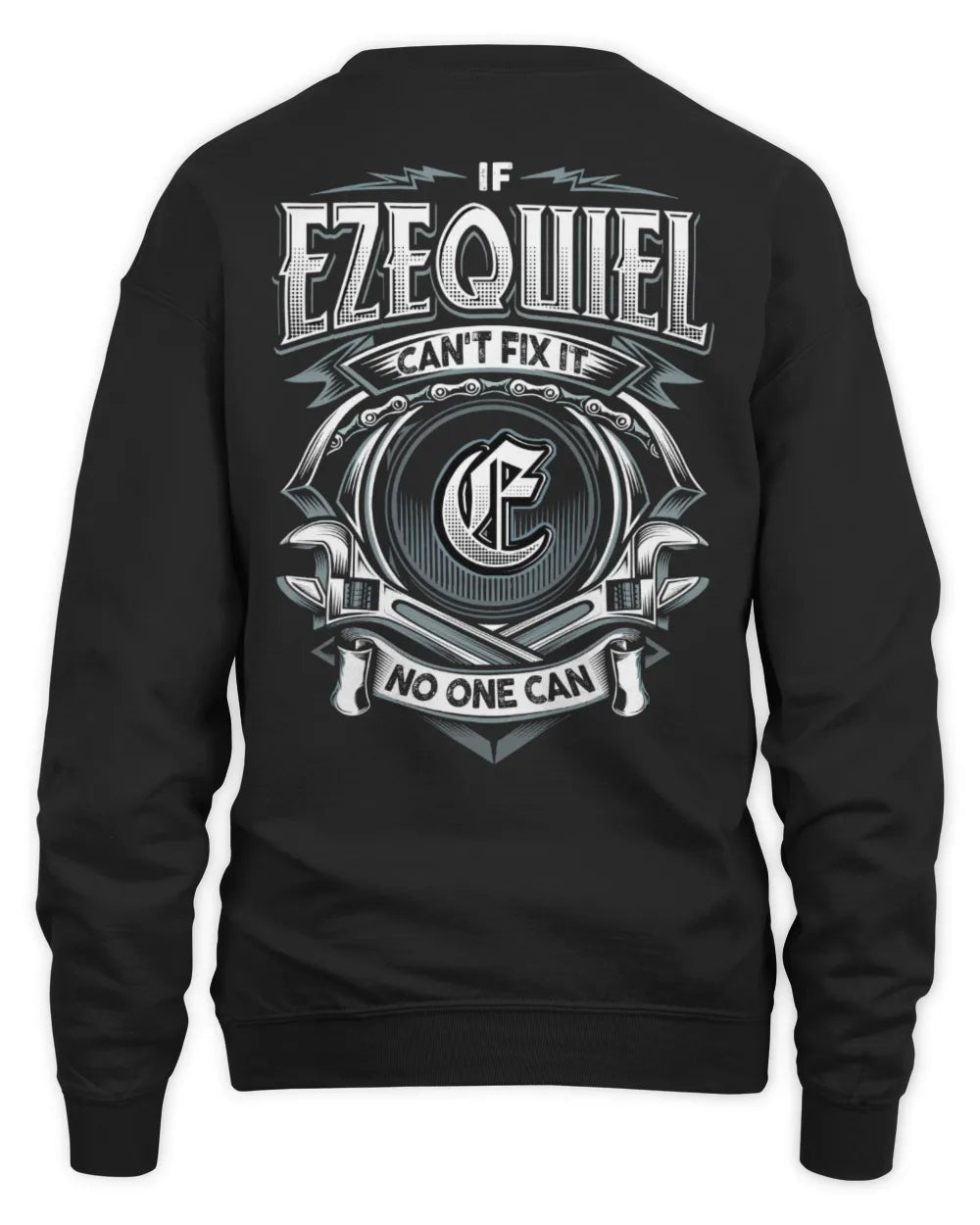 EZEQUIEL AP81-K4-626 - Personalized Ahmed Quote Apparel “If Ahmed Can't Fix It, No One Can” - Unisex Sweatshirt - Black