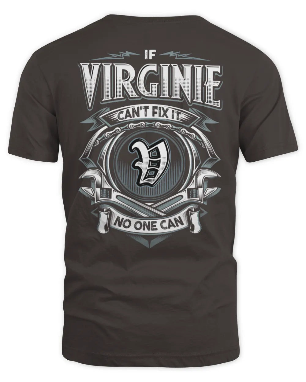 VIRGINIE AP81-K4-626 - Personalized Ahmed Quote Apparel “If Ahmed Can't Fix It, No One Can” - Unisex Standard T-Shirt - Dark Chocolate
