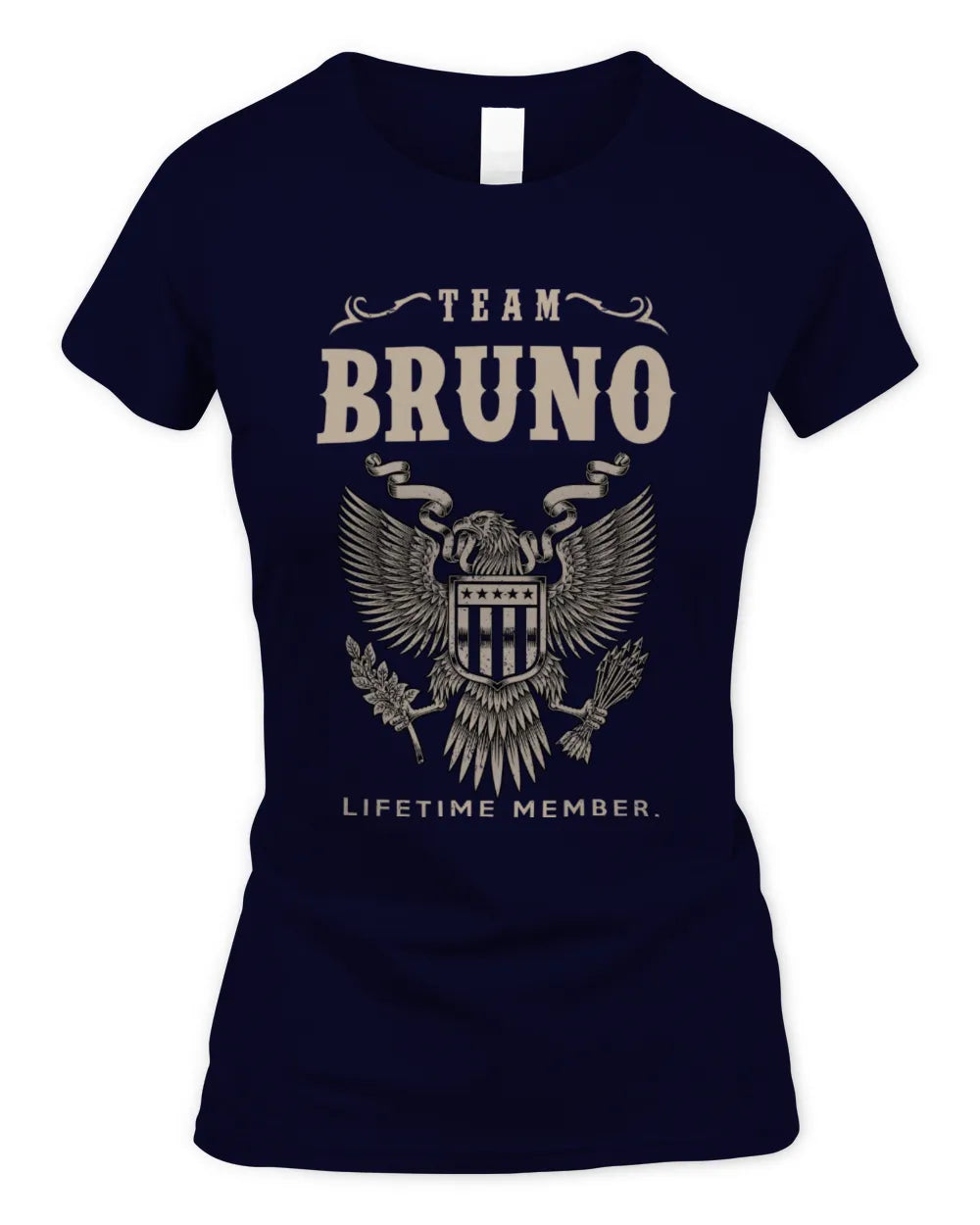 BRUNO TP06-K82 – Personalized Classic Style Apparel “Team NAME Lifetime Member” - Women's Standard T-Shirt - Navy