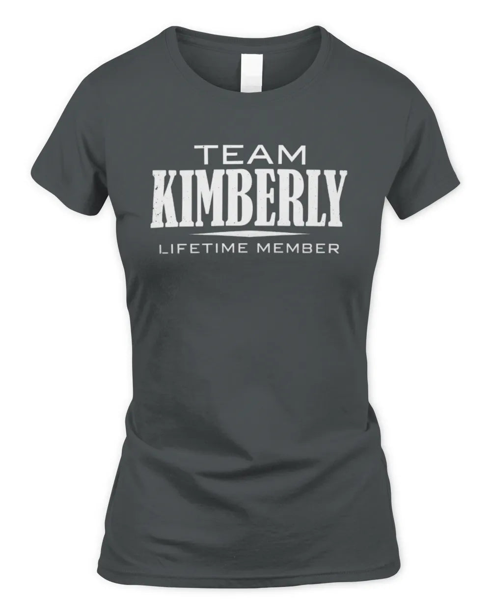 KIMBERLY BL62-K4-128 - Personalized “Team NAME Lifetime Member” - Women's Standard T-Shirt - Charcoal