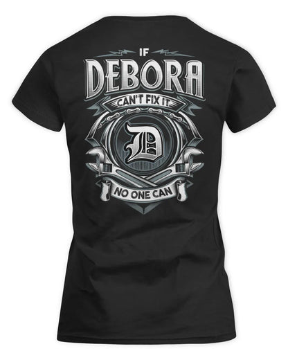 DEBORA AP81-K4-626 - Personalized Ahmed Quote Apparel “If Ahmed Can't Fix It, No One Can” - Women's Standard T-Shirt - Black