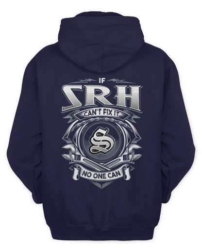 SRH AP81-K4-626 - Personalized Ahmed Quote Apparel “If Ahmed Can't Fix It, No One Can” - Unisex Hoodie - Navy