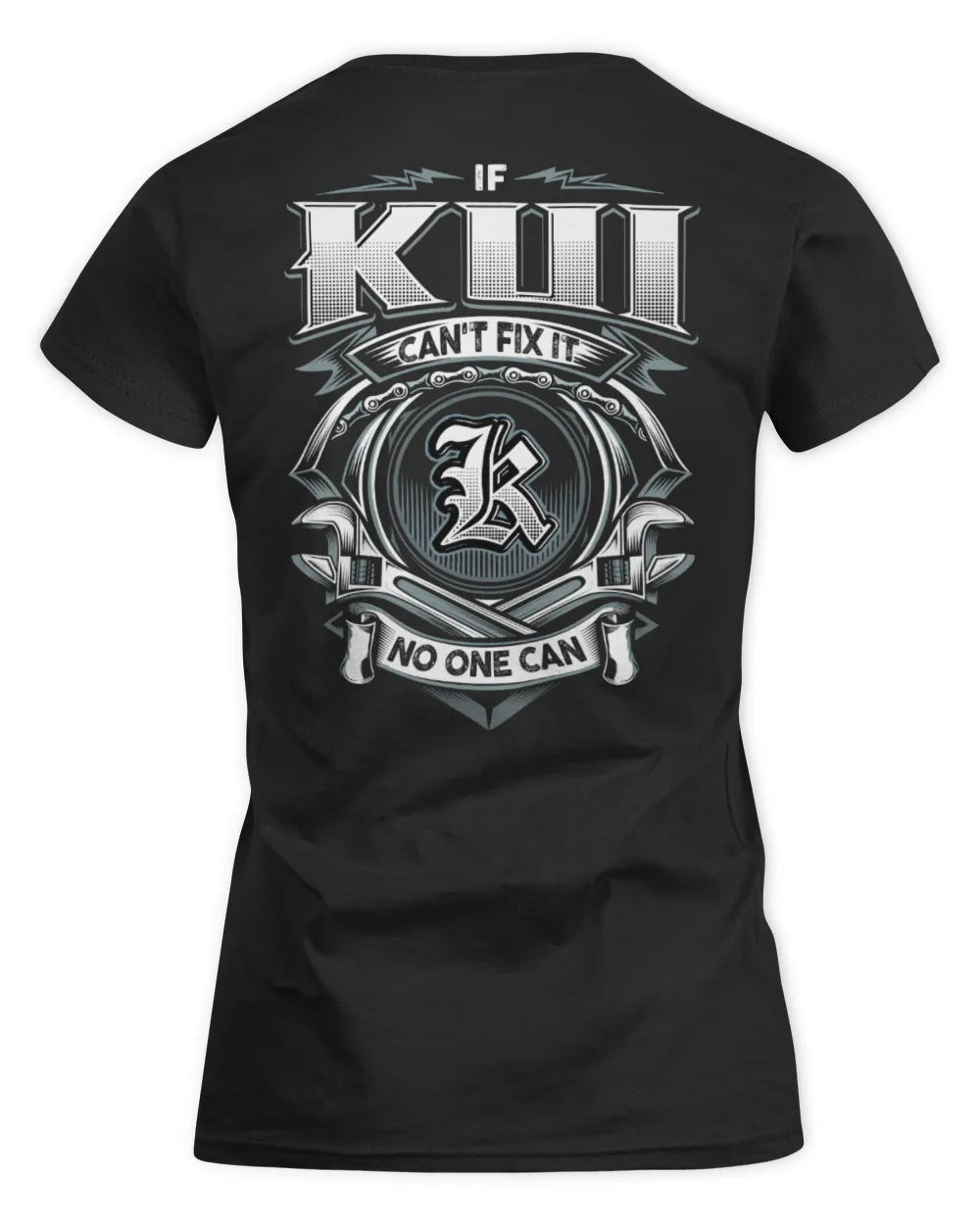 KUI AP81-K4-626 - Personalized Ahmed Quote Apparel “If Ahmed Can't Fix It, No One Can” - Women's Standard T-Shirt - Black