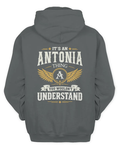ANTONIA KT06-M008 It’s a [NAME] Thing – You Wouldn’t Understand | Personalized Vintage T-Shirt - Unisex Hoodie - Charcoal