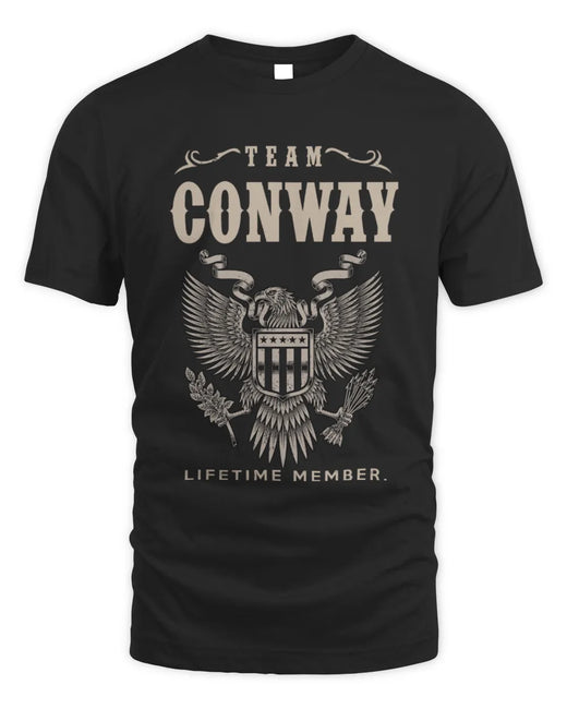 CONWAY TP06-K82 – Personalized Classic Style Apparel “Team NAME Lifetime Member”