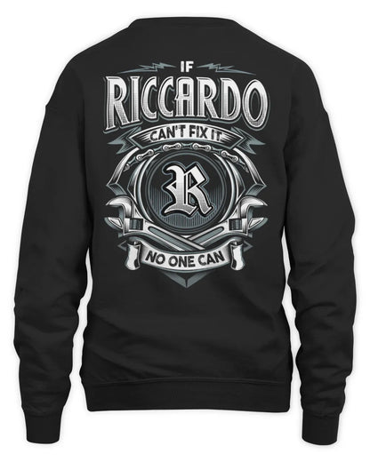 RICCARDO AP81-K4-626 - Personalized Ahmed Quote Apparel “If Ahmed Can't Fix It, No One Can” - Unisex Sweatshirt - Black