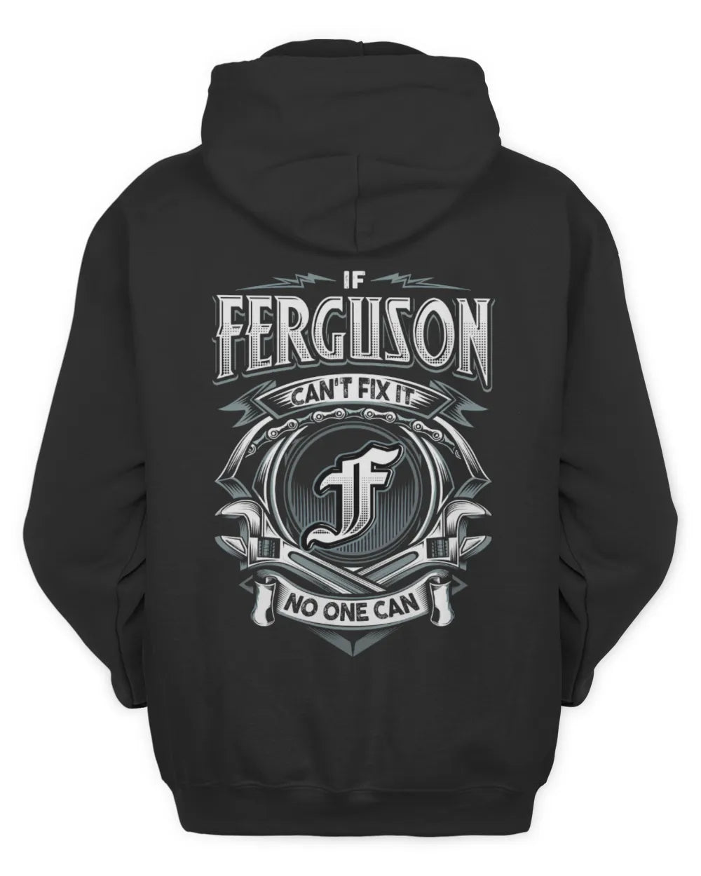 FERGUSON AP81-K4-626 - Personalized Ahmed Quote Apparel “If Ahmed Can't Fix It, No One Can” - Unisex Hoodie - Black