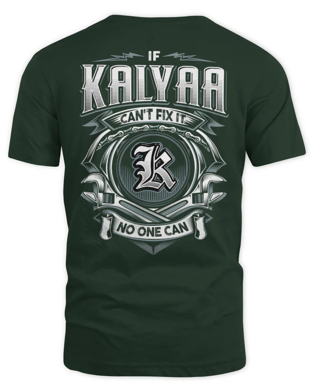 KALYAA AP81-K4-626 - Personalized Ahmed Quote Apparel “If Ahmed Can't Fix It, No One Can” - Unisex Standard T-Shirt - Forest Green