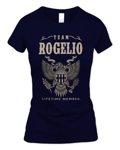 ROGELIO TP06-K82 – Personalized Classic Style Apparel “Team NAME Lifetime Member” - Women's Standard T-Shirt - Navy