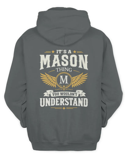 MASON KT06-M008 It’s a [NAME] Thing – You Wouldn’t Understand | Personalized Vintage T-Shirt - Unisex Hoodie - Charcoal