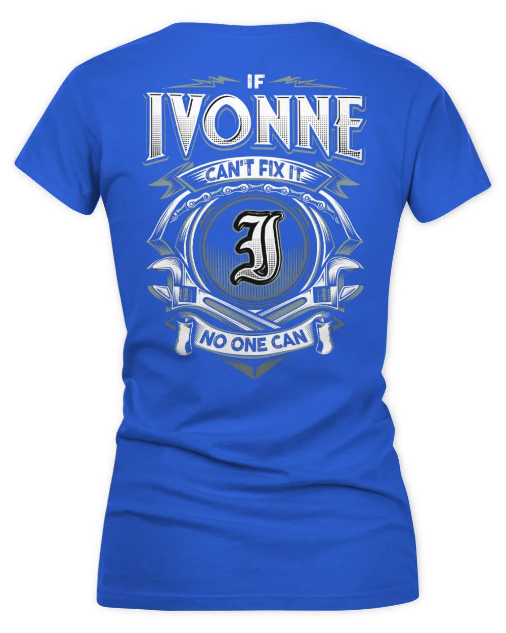 IVONNE AP81-K4-626 - Personalized Ahmed Quote Apparel “If Ahmed Can't Fix It, No One Can” - Women's V-Neck T-Shirt - Royal