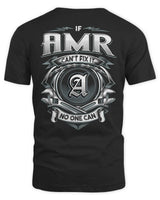 AMR AP81-K4-626 - Personalized Ahmed Quote Apparel “If Ahmed Can't Fix It, No One Can” - Unisex Standard T-Shirt - Black