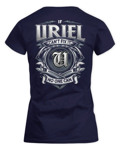 URIEL AP81-K4-626 - Personalized Ahmed Quote Apparel “If Ahmed Can't Fix It, No One Can” - Women's Standard T-Shirt - Navy