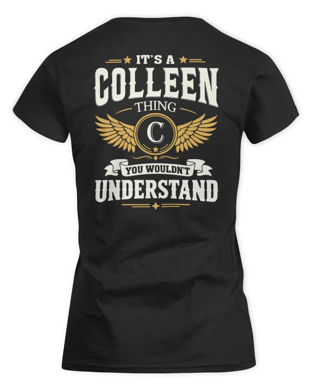 COLLEEN KT06-M008 It’s a [NAME] Thing – You Wouldn’t Understand | Personalized Vintage T-Shirt - Women's Standard T-Shirt - Black