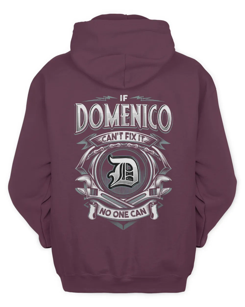 DOMENICO AP81-K4-626 - Personalized Ahmed Quote Apparel “If Ahmed Can't Fix It, No One Can” - Unisex Hoodie - Maroon