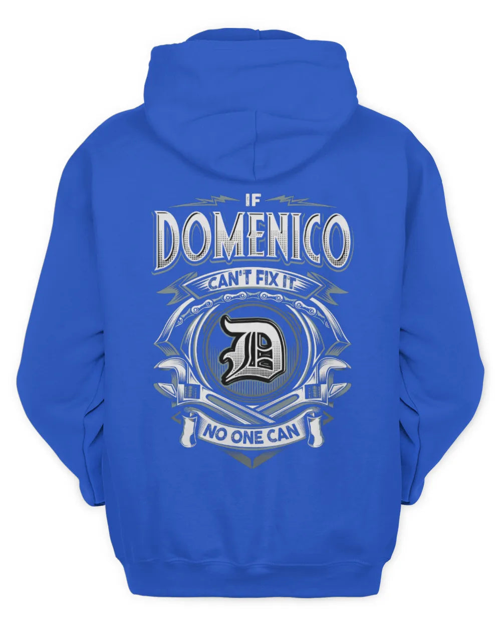DOMENICO AP81-K4-626 - Personalized Ahmed Quote Apparel “If Ahmed Can't Fix It, No One Can” - Unisex Hoodie - Royal