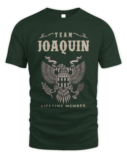 JOAQUIN TP06-K82 – Personalized Classic Style Apparel “Team NAME Lifetime Member” - Unisex Standard T-Shirt - Forest Green