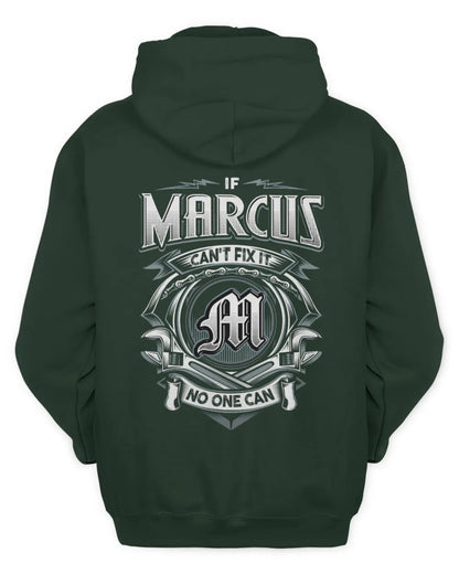 MARCUS AP81-K4-626 - Personalized Ahmed Quote Apparel “If Ahmed Can't Fix It, No One Can” - Unisex Hoodie - Forest Green