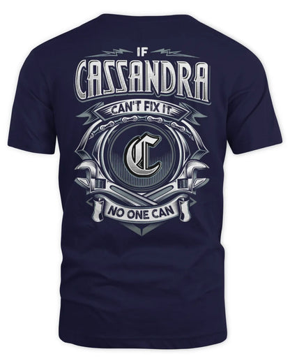 CASSANDRA AP81-K4-626 - Personalized Ahmed Quote Apparel “If Ahmed Can't Fix It, No One Can” - Unisex Standard T-Shirt - Navy