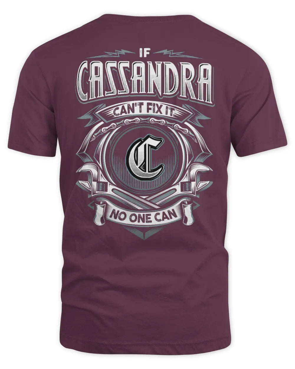 CASSANDRA AP81-K4-626 - Personalized Ahmed Quote Apparel “If Ahmed Can't Fix It, No One Can” - Unisex Standard T-Shirt - Maroon