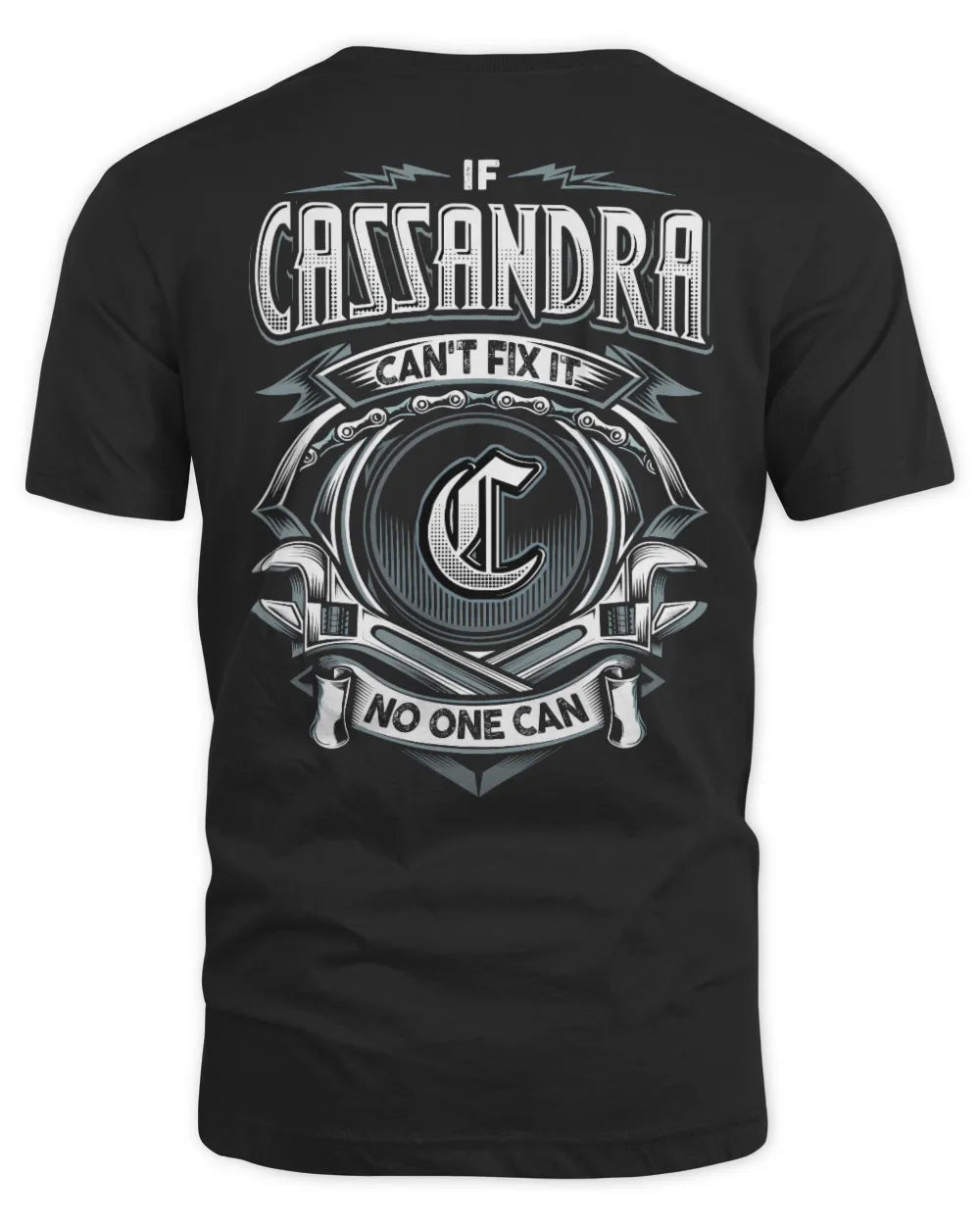 CASSANDRA AP81-K4-626 - Personalized Ahmed Quote Apparel “If Ahmed Can't Fix It, No One Can” - Unisex Standard T-Shirt - Black