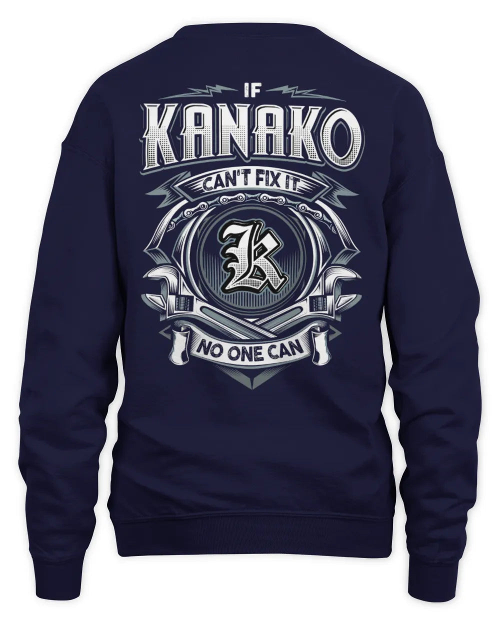 KANAKO AP81-K4-626 - Personalized Ahmed Quote Apparel “If Ahmed Can't Fix It, No One Can” - Unisex Sweatshirt - Navy