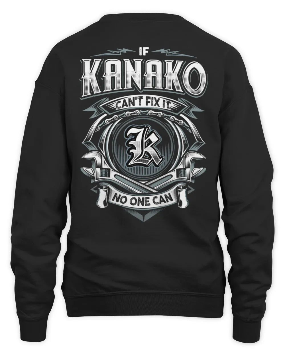 KANAKO AP81-K4-626 - Personalized Ahmed Quote Apparel “If Ahmed Can't Fix It, No One Can” - Unisex Sweatshirt - Black