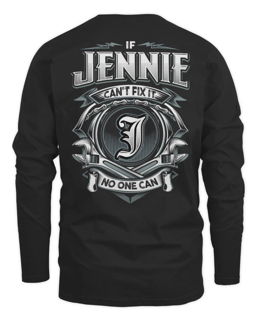 JENNIE AP81-K4-626 - Personalized Ahmed Quote Apparel “If Ahmed Can't Fix It, No One Can” - Men's Long Sleeved T-Shirt - Black