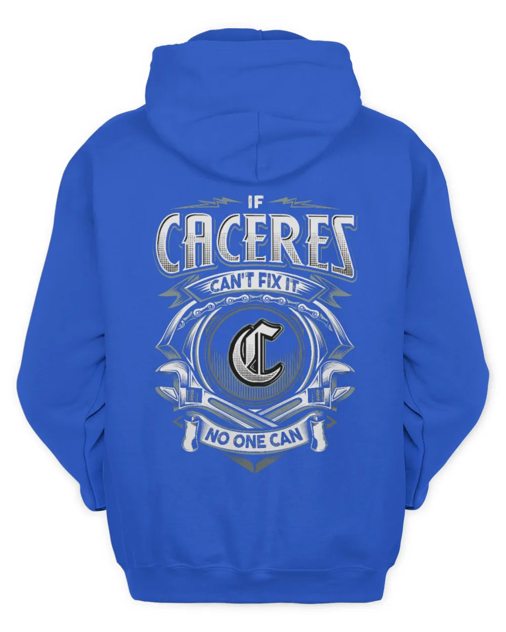 CACERES AP81-K4-626 - Personalized Ahmed Quote Apparel “If Ahmed Can't Fix It, No One Can” - Unisex Hoodie - Royal